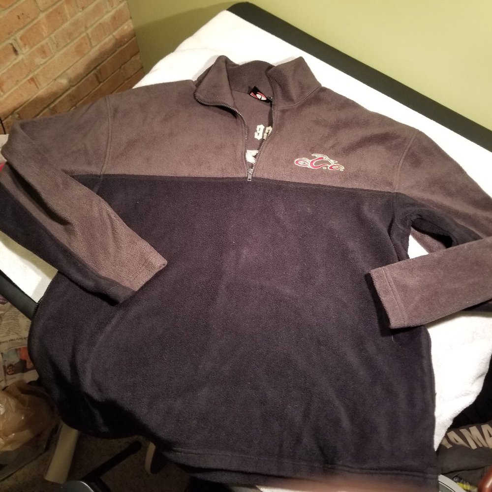 Orange County Choppers Black/Gray 1/4 Zip Fleece 3XL
